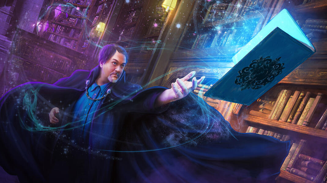 Original illustration for author Paul Wartenburg's website banner