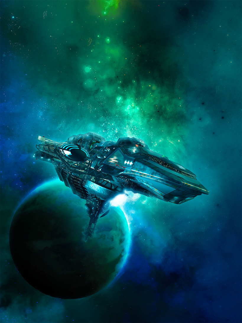 Artwork for a premade science fiction cover